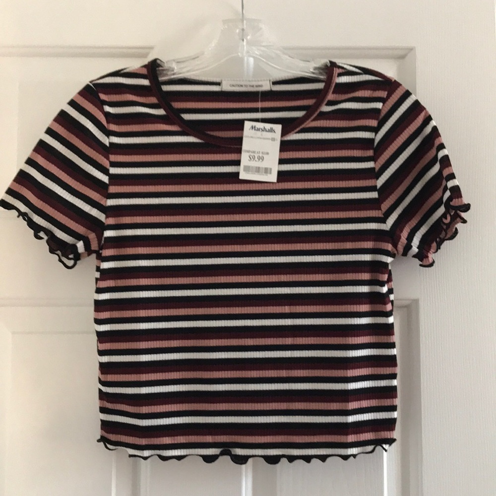 Striped Crop Tee